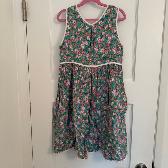 Vintage 90’s kids girls dress: pastel floral - Picture 2 of 3